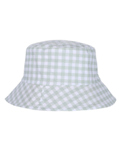 Green Gingham Sun Hat . Bucket Hat.Festival Hat, Rave Hat