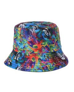 Psychedelic Tiger Eye Festival Hat Bucket Hat Rave Hat Sun Hat