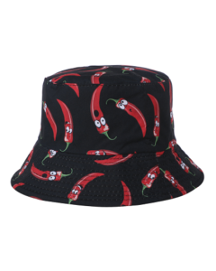 Chilli Print Bucket Hat Festival Hat Rave Hat Sun Hat