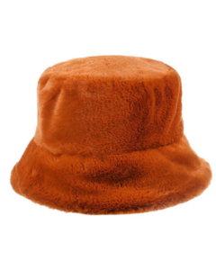 Brown faux fur soft, warm and fluffy bucket hat or festival hat.  Nice warm festival hat for those chilli festival evenings.  Many colours of fluffy bucket hats available as well as matching bags