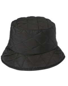 Black Quilted Bucket Hat Rave Hat Festival Hat Sun Hat