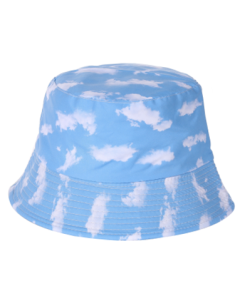 Clouds and Sky Print Festival Hat Bucket Hat Sun Hat Rave Hat