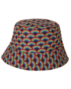 Rainbow Print Festival Bucket Hat Rave Hat Sun Hat