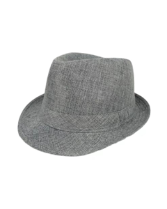 Festival trilby hat in grey.  These trilby hats make great festival hats.  Also available are black trilby hats and straw festival trilby hats and ganja leaf print trilby hats too.