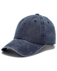 Dark Blue Stonewash Baseball Cap 