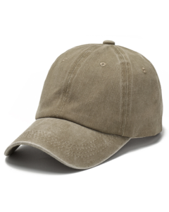 Green stone washed baseball cap