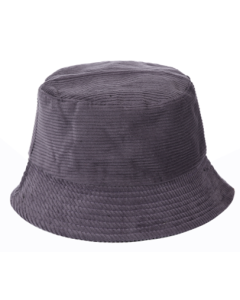 Grey Corduroy Bucket Hat Sun Hat Festival Hat