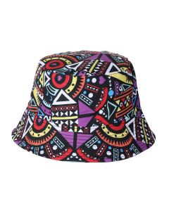 Aztec Style Printed Bucket Hat Festival Hat Sun Hat Rave Hat