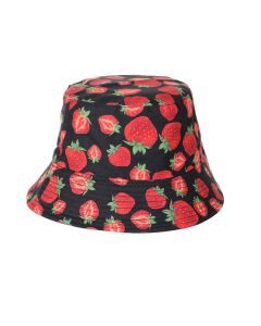 Strawberry Print Bucket Hat Festival Hat Rave Hat Sun Hat