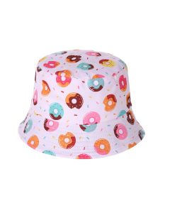 Kids Sunhat With Donut Print Childrens Sun Hat