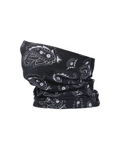 Black Paisley Snood Neck Gaiter Face covering