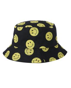 Smiley Face Print Bucket Hat Sun Hat Rave Hat Festival Hat