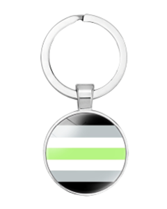 Agender Pride Keyring LGBTQ+ Keyrings and Accessories