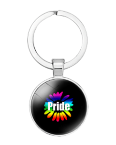 Black Gay Pride Keyring LGBTQ+ Keyrings and Accessories