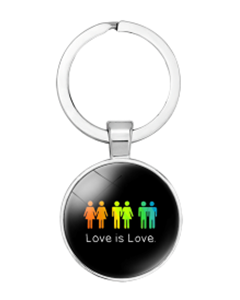 Love Is Love Gay Pride Keyring LGBTQ+ Accessories