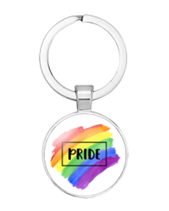 Gay Pride Keyring.  LGBTQ+ Keyrings and Accessories.