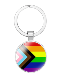 Progressive Pride Keyring LGBTQ+ Accessories