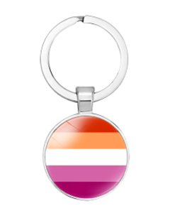 Lesbian Pride Keyring, LGBTQ+Keyrings and Accessories