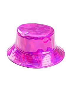 Hot Pink Shiny Bucket Hat