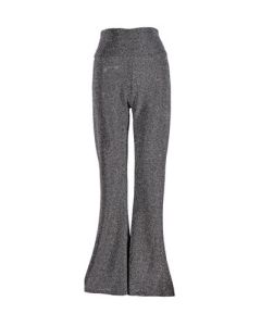  Sparkly silver flares flared trousers.  Great festival outfit. Pretty little thing.