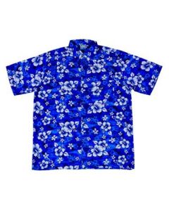 Retro blue floral Hawaiian shirt.  These cool comfortable floral Hawaiian shirts are great for holidays and festival outfits.  Sizes Small to 4XL Pretty little thing.