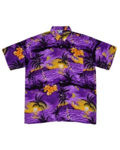 Purple Hawaiian shirt with yachts.  These purple Hawaiian shirts are a great festival wear accessory to your funky festival outfit.  The Hawaiian shirts are available in many sizes.  Pretty little thing.