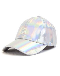 Shiny Silver Baseball Cap