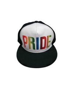 White Gay Pride Baseball Cap