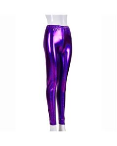 Shiny Purple Holographic Leggings