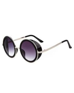 Round steampunk sunglasses with dark lenses.  These round steampunk glasses make a great festival wear accessory to compliment your funky festival outfit. Pretty little thing.