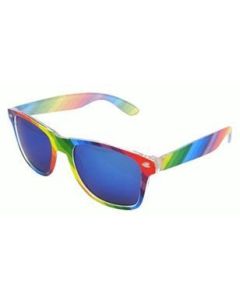 Gay Pride Wayfarer sunglasses.  These wayfarer style sunglasses make a great festival wear accessory to your funky Gay Pride festival outfit.  Pretty little thing.