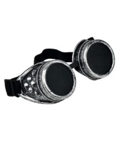 Antiques silver steampunk goggles.  These steampunk goggles make great festival wear accessories to your funky festival outfit.  Pretty little thing.