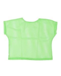 80's green mesh top 80's fancy dress outfit.  This oversized green net 80's top makes great 80's fancy dress outfits or festival wear for your funk 80's festival outfit. 