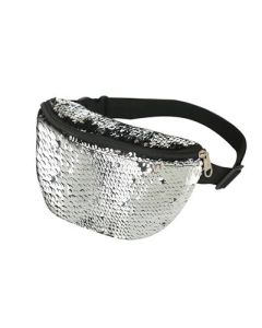 Silver reversible sequin bum bag with back pocket and adjustable straps.  Matching sequin bomber jackets available.  Great festival wear for your funky festival outfit.  Pretty little thing.