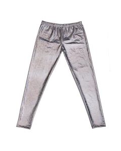 Men's shiny silver holographic leggings.  These Holographic metallic silver faux leather dance leggings make a great gay pride festival outfit.  Pretty little thing.