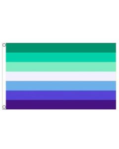 MLM Men Loving Men Gay Pride LGBTQ+ Festival Flag.  3ft x 5ftt Gay Pride flag.  Also available transgender pride flag, MLM pride flag, bisexual pride flag, non binary and more