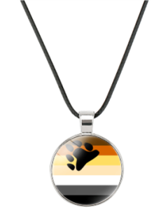 Bear Pride Gay Pride Necklace LGBTQ+ Accessories.