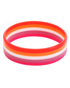 Lesbian Pride Silicone Wristband LGBTQ+ Wristbands