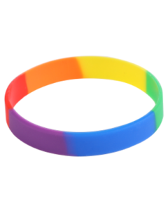 Gay Pride Rainbow Silicone Bracelet LGBTQ+ Accessories