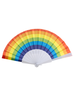 Rainbow Gay Pride Hand Held Fan LGBTQ+ Festival Fan