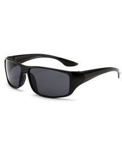 Black wrap around sunglasses with dark lenses.  These wrap around sunglasses make a great festival wear accessory to your funky festival outfit.     Pretty little thing.