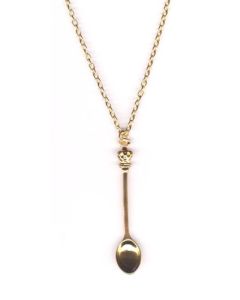 Spoon Necklace Gold Colour