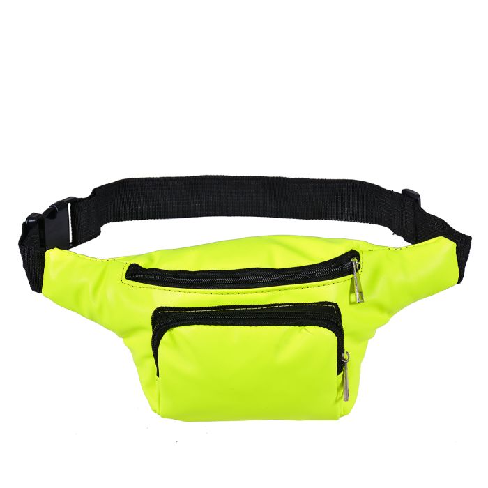 Festival Outfits Neon Yellow PU Bum Bag