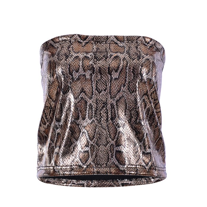 Snakeskin on sale boob tube